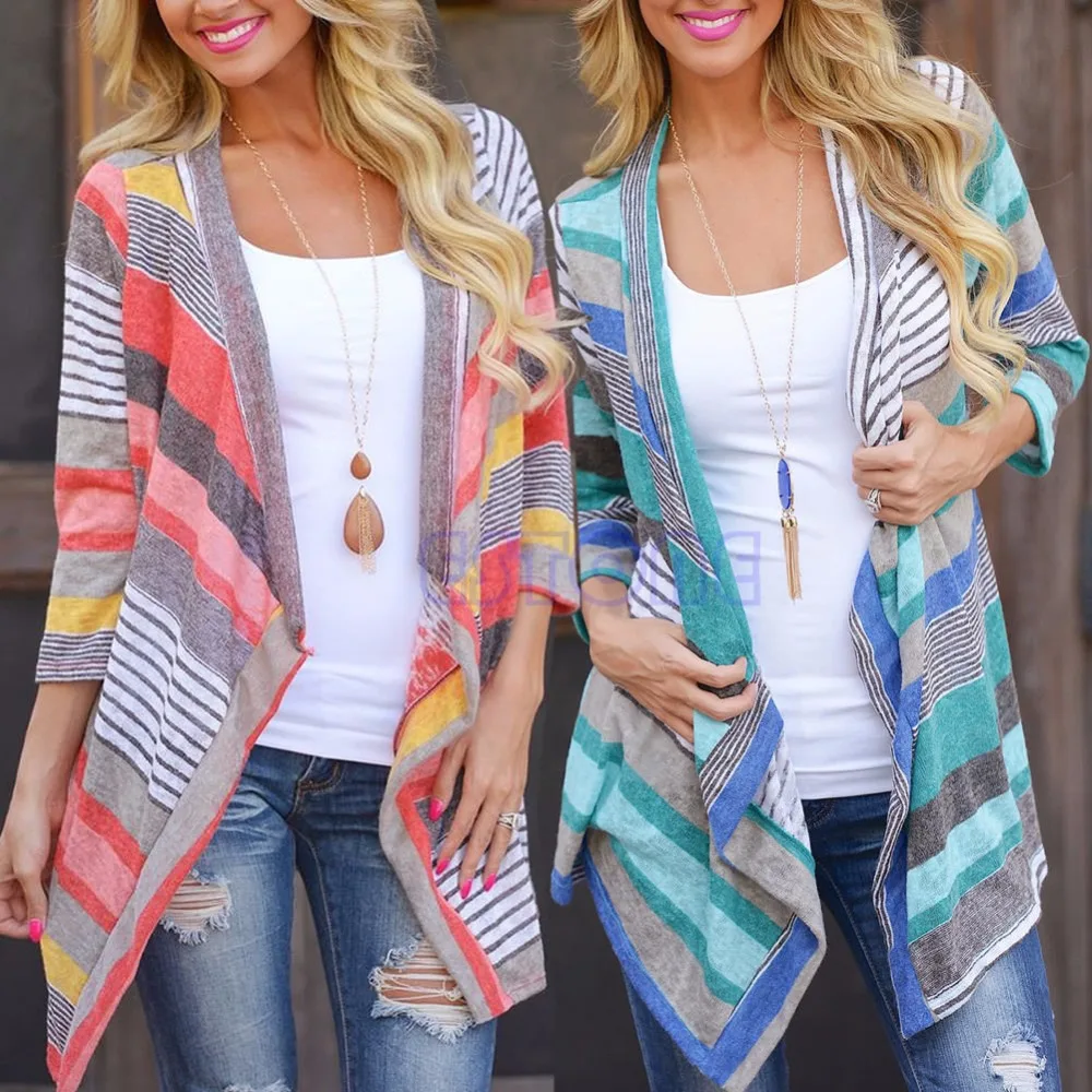 Женская одежда с длинным рукавом трикотажные топы рубашки поло Свободные Boho