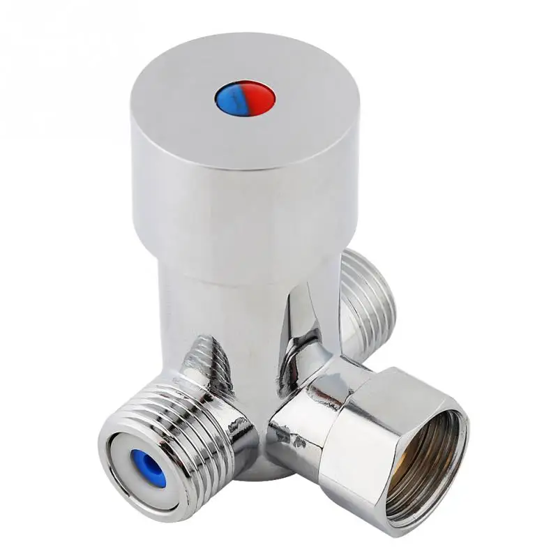 

G1/2 Mixer Valve Hot Cold Water Mixing Valve Thermostatic Mixer Temperature Control Mixing Valve Sensor