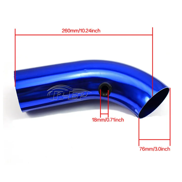 Hot Selling Silicone Tube Pipe Intake Pipe Car Air Filter Cold Air Inlet for TT 1.8 T Mit 225 PS Air Intake Hose Air Filter (4)