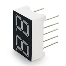 MCIGICM 20 штук 7 сегмент общий анод 2 битовая цифровая трубка 0,2" 0.28in. Красный светодиодный дисплей 7 segmentos светодиодный цифровой трубки