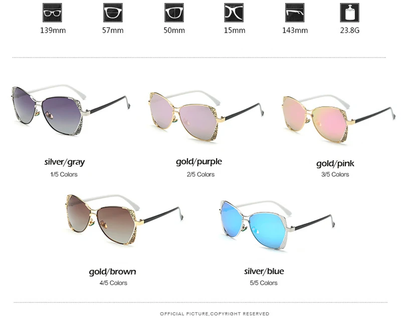 2018 Star Style HD Polarized Women Luxury Sunglasses Brand Designer latest female UV400 ladies Sun Glasses with box large sunglasses