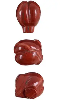 

1.97"Natural Red Jasper Carved Crystal Alien Skull Head Carving