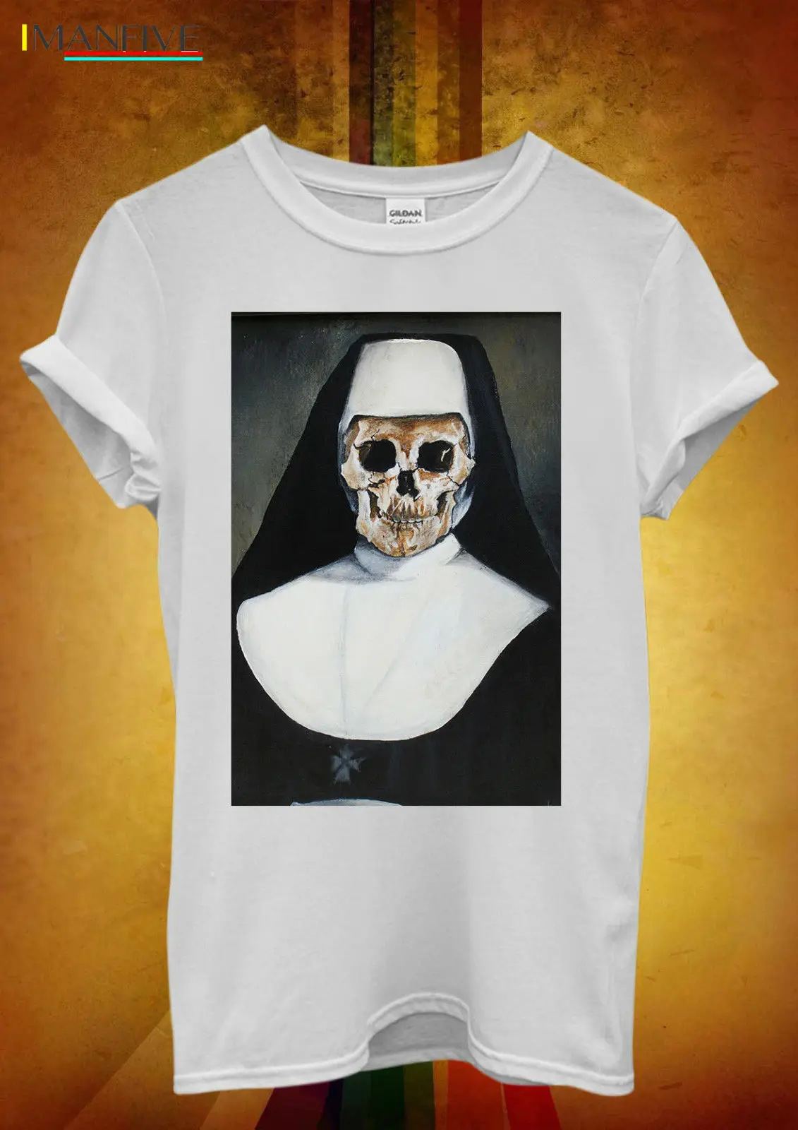 

Skeleton Bad Nun Religion Sister Cool Men Unisex T Shirt Top Vest 560 Summer 2019 Short Sleeve Plus Size