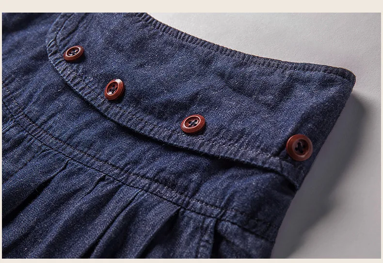 Элегантный дизайн джинсы юбки длинные бюст джинсовая юбка для девочек Высокая Талия трапециевидной формы плиссированная юбка джинсовая
