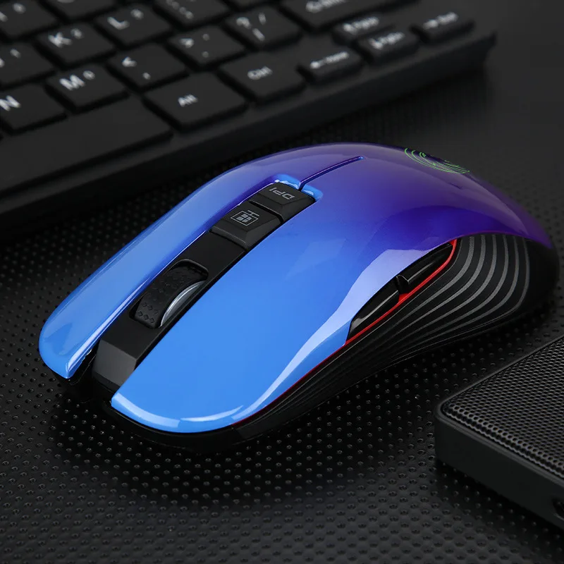 M600 Pro Rechargeable Wireless Gaming Mouse Optical LED 2.4GHz Computer Mouse with USB Receiver Silent Click 4 DPI 8 Buttons