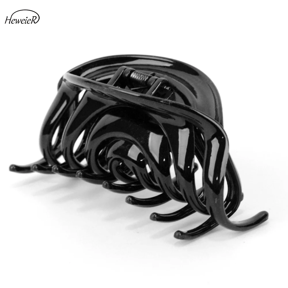 

Fashion Women Ladies Girl Accessory Large Plastic Hair Crab Grasp Clamp Combs Claws Clips Headwear Hairpins Headdress Hairpiece