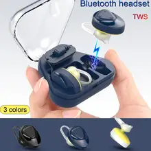 BL02 Беспроводной Скрытая спорта ухо висит гарнитура Bluetooth наушники+ 300 мАч Хранения Зарядки коробке челнока 7,16