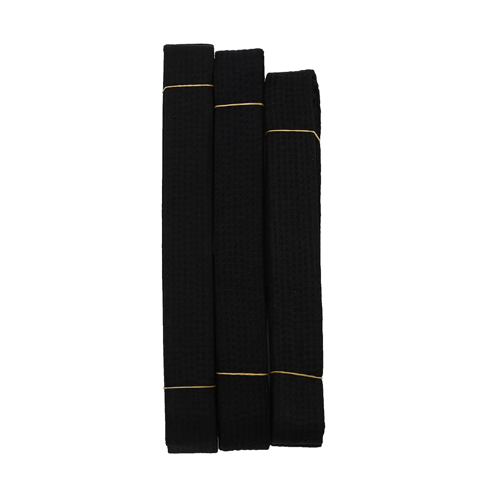 

Black Professional Taekwondo Belt Karate Judo Double Wrap Martial Arts Stripe Sports