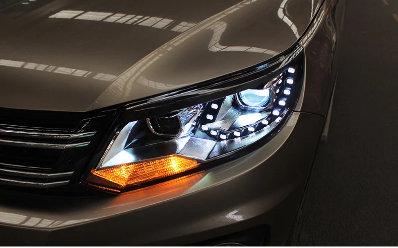VLAND завод для автомобильных головных ламп Tiguan светодиодный светильник 2013 2014 2015