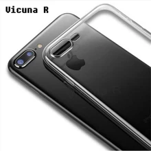 

Vicuna R Ultra Thin Transparent Phone Cases For iPhone 7 Case 6 6S 8 Plus Soft TPU Silicon Cover For iPhone X Case 5 5S SE Cases