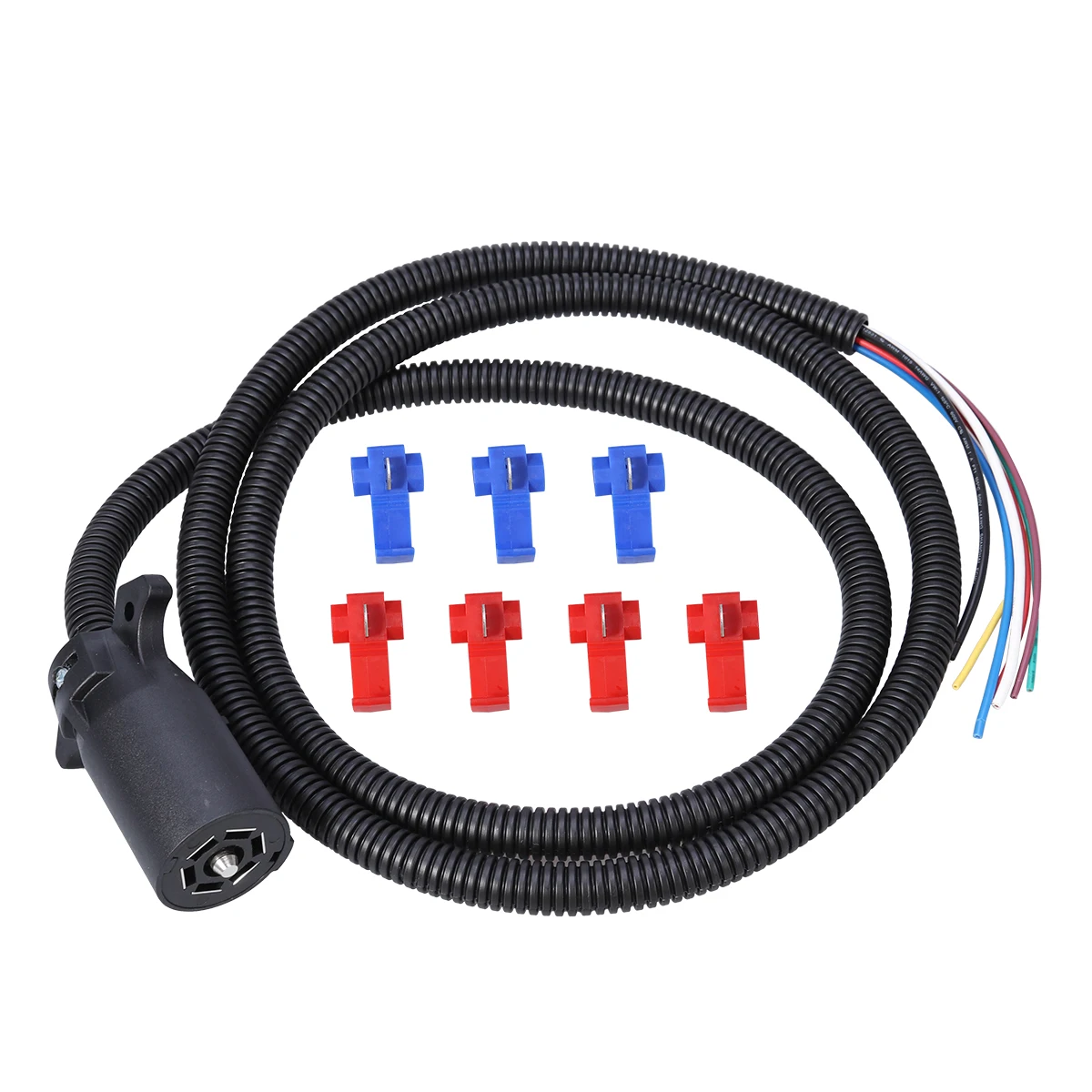 

Durable 2m 7 Way Connector Plug Socket 7 Wire Trailer Wiring 7 Pin Trailer Connector