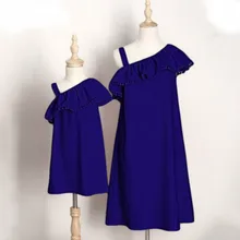 Mommy and Me Mother Daughter Dresses Family Clothes Summer Off Shoulder Long Clothes Party Mum Mom and Daughter Fashion Dress mother and daughter clothes sexy family long sleeve women dresses for party and bandage dress a line prom dresses for women