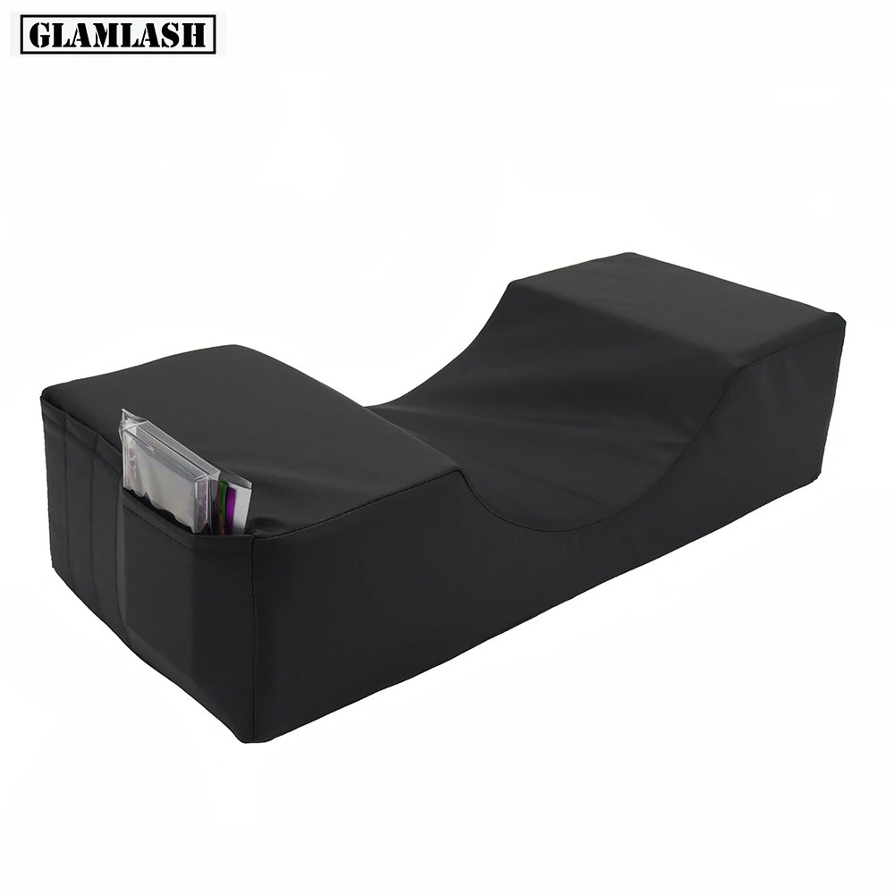 

GLAMLASH Matte Black Lash Pillow Grafting Eyelash Memory Foam Pillow Beauty Pillow Eyelash Extension Pillow Makeup Tool