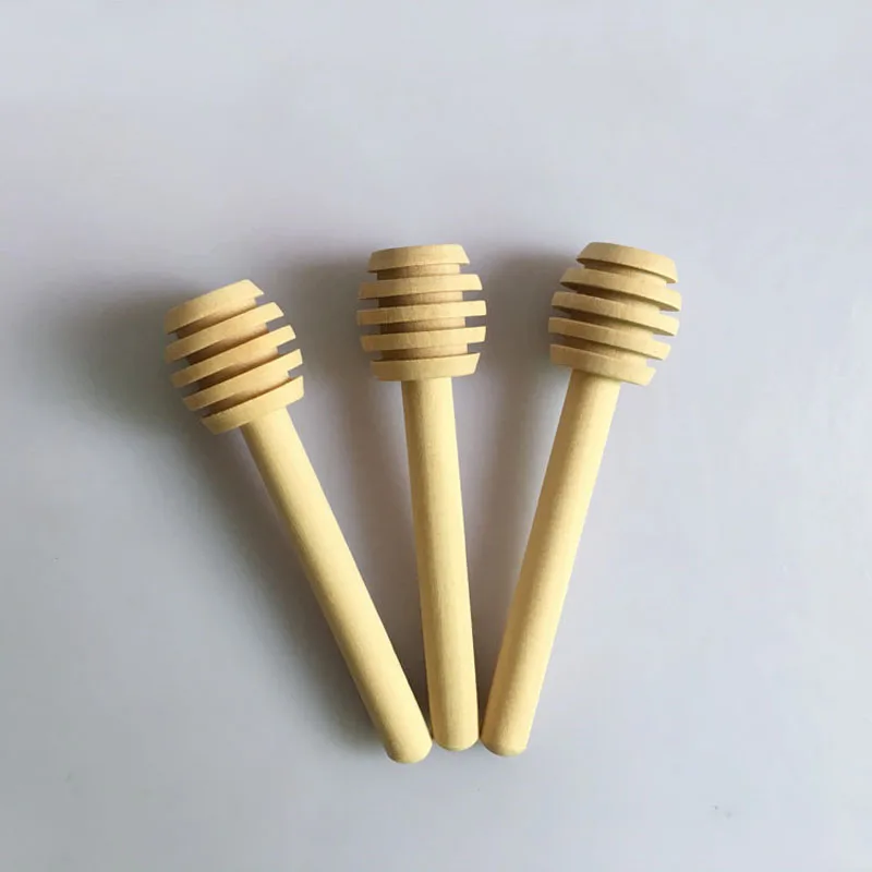 

1000pcs/lot 8cm 3inch Long Mini Wooden Honey Stick Wood Honey Dipper Jar Spoon Stirrer Party Gift Supply Free Shipping ZA4280