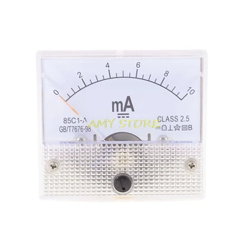 

85C1-A DC Analog Amp Meter Ammeter Current Panel Ampere Meter Milliammeter 0-10mA
