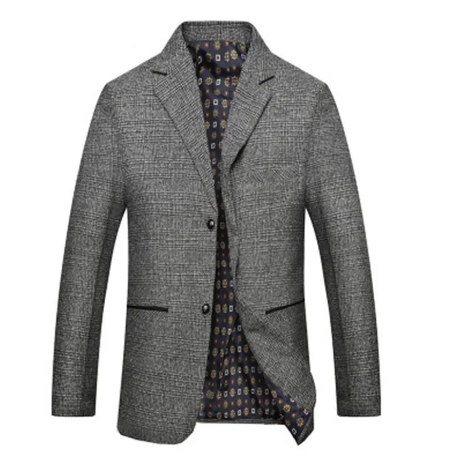 2017 Autumn Slim Fit Male Plaid Blazers New Arrival Fashion Special 2