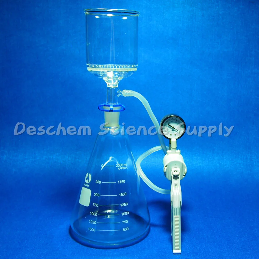 5L Filter Flask with 200mm Ceramic Buchner Funnel Kit USA Lab 5000mL