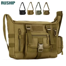Большая сумка Мужчины A4 14 Дюймов кемпинг сумка Для Ноутбука.Плечевая Сумка МОЛЛ система Тактический Охотничая Военная Сумка Путешествия Поход Сумки Нейлон Водонепроницаемый Сумка.Военная Тактическая сумка
