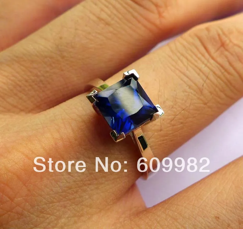 

Wellmade Solid 925Sterling Silver&Man-made Stone Womens Ring