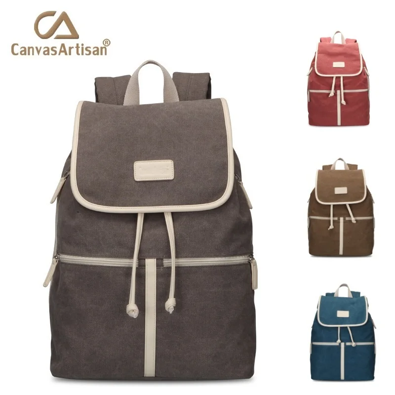 

2019 New Brand Canvas Backpack For Laptop 13",13.3",15",15.6" Messenger Notebook Compute Bag, School, Free Drop Shipping T25