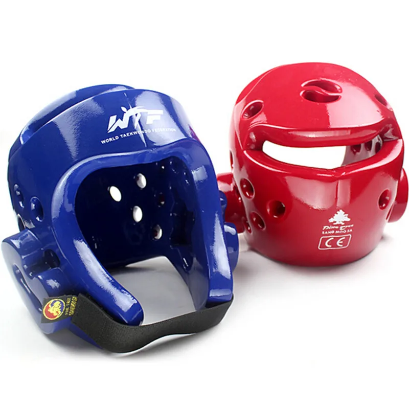 

High quality taekwondo helmet WTF approved Red Blue adult fighting karate head guard TKD protector mma boxing helmet headgear