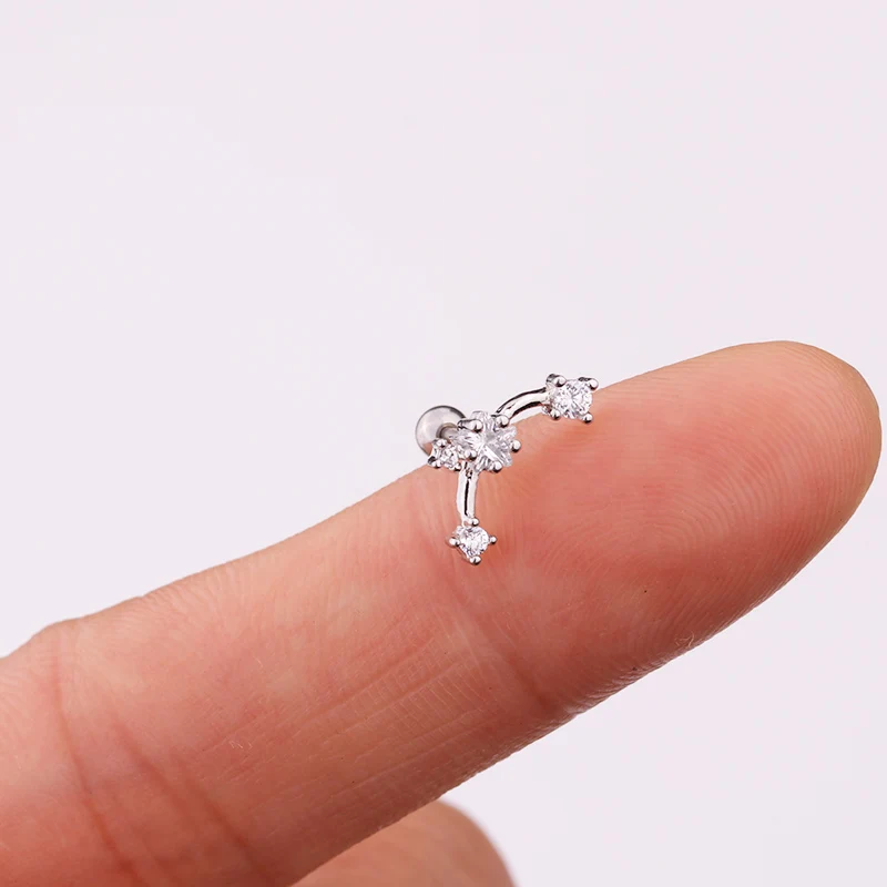 Серьги гвоздики Sellsets для пирсинга ювелирные украшения прокола Козелка завитка