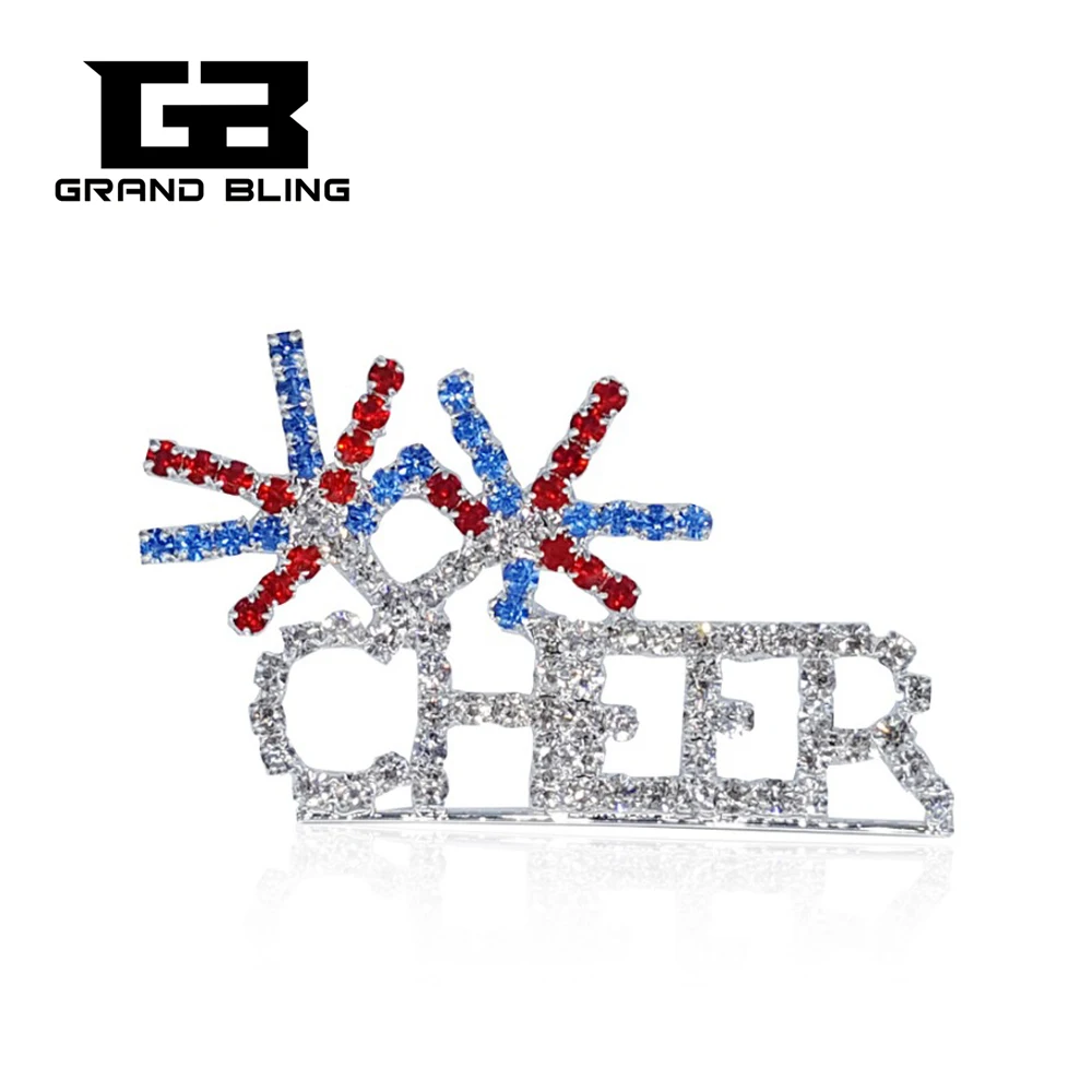 

Fancy Design Rhinestone "CHEER" Pin