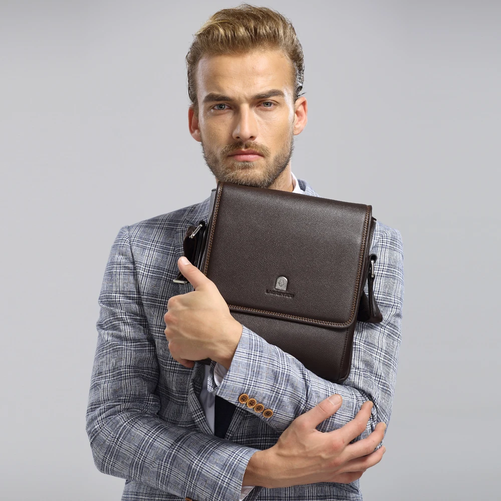homens de negócios de couro Formato : Shoulder Bag