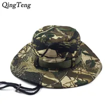 Camo Boonie ведро шляпы для мужчин Deadwood камуфляжная шляпа армии широкие полями Повседневная кепка плоские Gorras