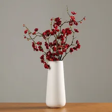 Простая нордическая свежая Цветочная композиция белая ваза современная креативная сушеная цветочная керамическая украшение вазы флоринос де декорацион