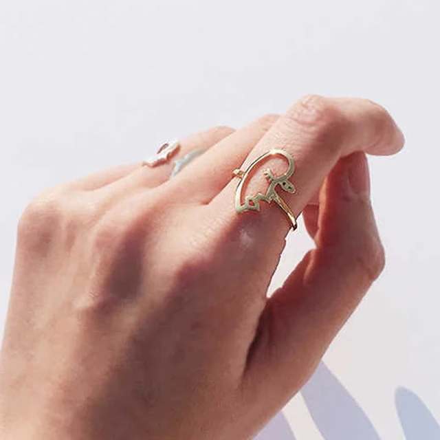 Original Design High Polished Alloy New Arrival Hollow Face Statement Ring Fashi Original Design High Polished Alloy New Arrival Hollow Face Statement Ring Fashi