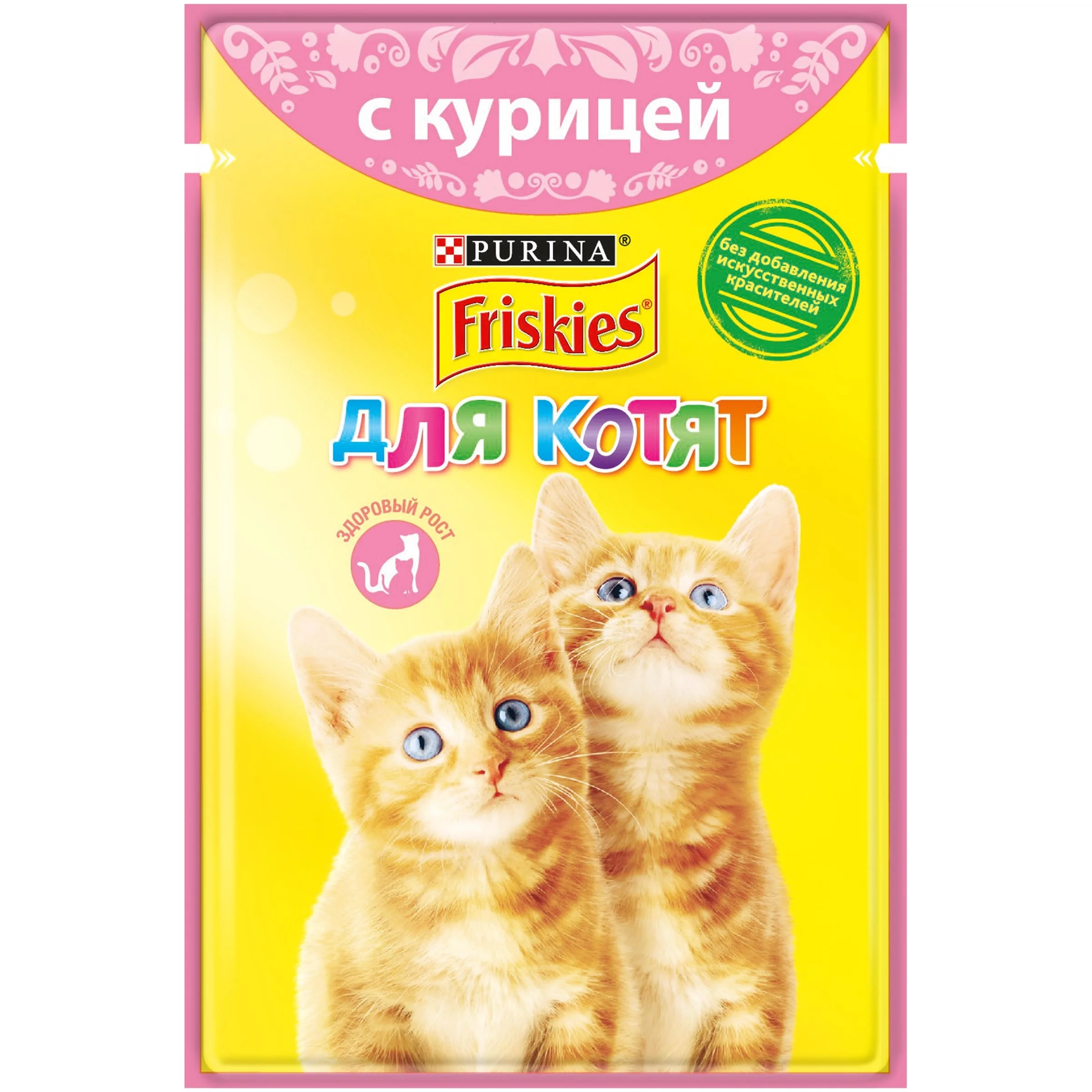 Набор влажный корм Friskies для котят, с курицей, Пауч, 85 г x 24 шт