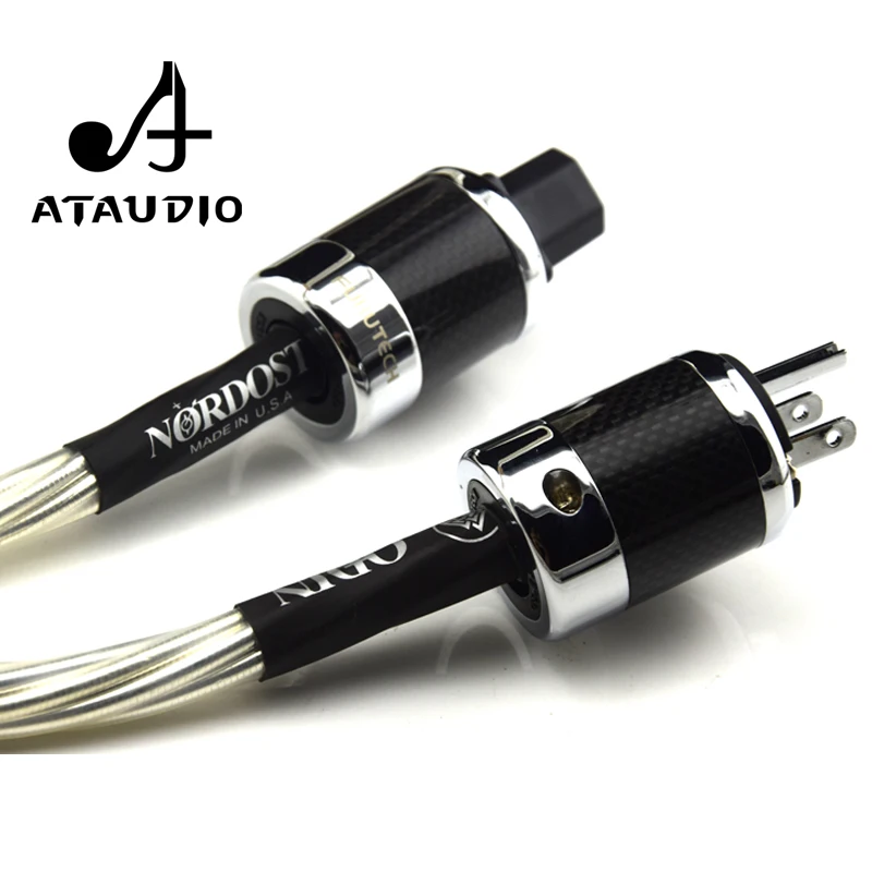Кабель питания ATAUDIO с посеребренным Hi Fi Odin высокочастотный сверхмощный сердечник