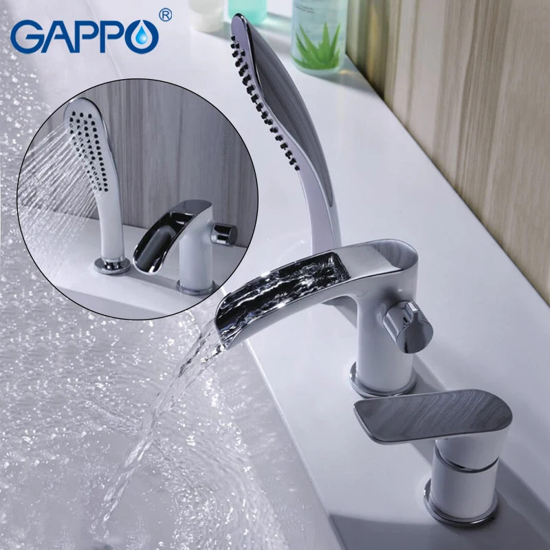 GAPPO صنبور حوض استحمام حمام دش الحمام صنبور دش الحنفية مجموعة شلال البرونزية حنفية الحمام صنبور banheira robinet GA1148-8