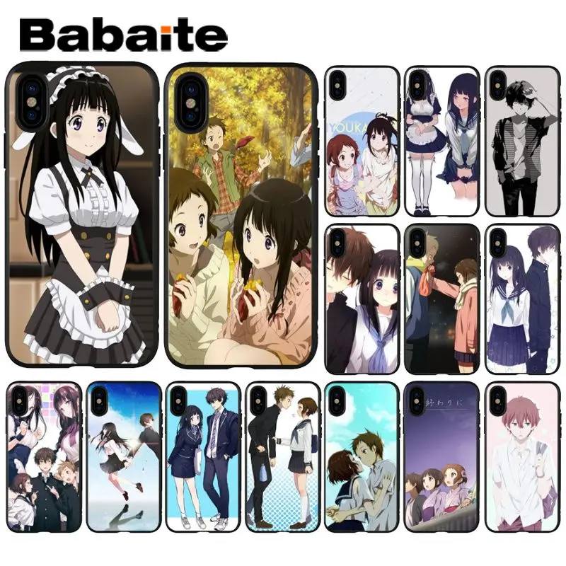 

Babaite hyouka Black TPU Soft Silicone Phone Case Cover for Apple iPhone 8 7 6 6S Plus X XS MAX 5 5S SE XR Cellphones