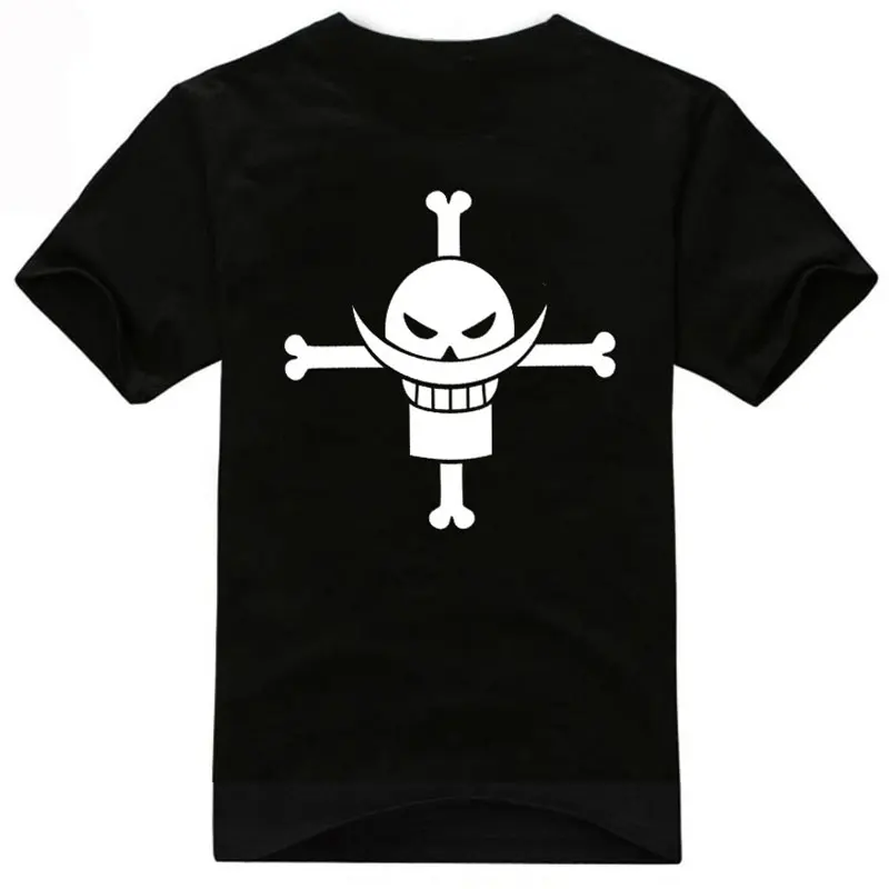 

Anime One Piece Whitebeard Pirates Edward Newgate T-Shirts Short Sleeves Bottoming Basic Tee Shirt O-Neck Casual Tshirts Tops