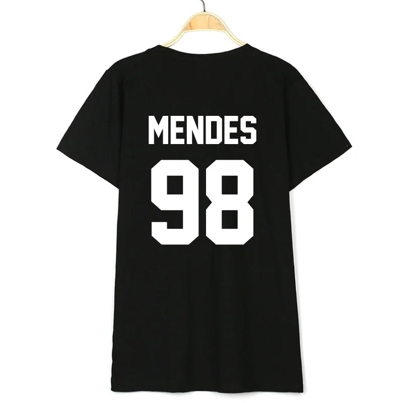 

Shawn Mendes T Shirt MENDES 98 Print on Back Side T Shirts Shawn Mendes 98 year birth T Shirt