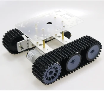 

RC Metal Robot Tank Chassis mini TP100 Crawler Caterpillar Tracked Vehicle with Plastic Track for Arduino diy educational kit