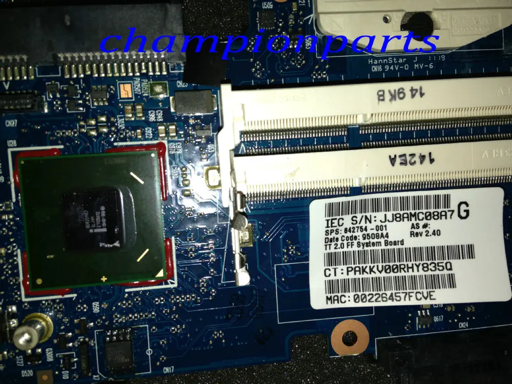 

Free Shipping  For HP Elitebook Probook 8460P 6460B Motherboard   642754-001