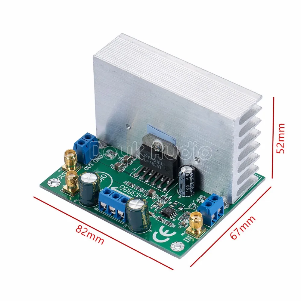 LM3886 аудио Мощность усилитель Совет Amp модуль OPA445 высокое Напряжение версия