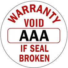 20000 шт./лот Диаметр 1.2 см тройной гарантия аннулируется этикетки стикер, подделать тюленей, aaa, позиция no. v22