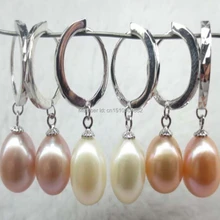 Shitou 0076 20 шт много 8-9 мм Капля Блестящий пресноводный жемчуг кольцо форма кулон Висячие жемчужные серьги