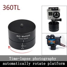 Kingma nuevo 1/4 ” 360 grados toma panorámica giratoria Time Lapse estabilizador trípode adaptador para Gopro DSLR cámara Digital envío gratis
