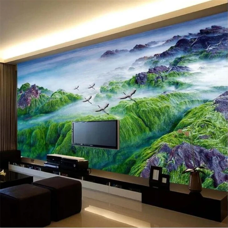 Beibehang обои на заказ высокого класса Большая фреска пейзаж рельефный ТВ фон стены гостиная спальня papel de parede 3d