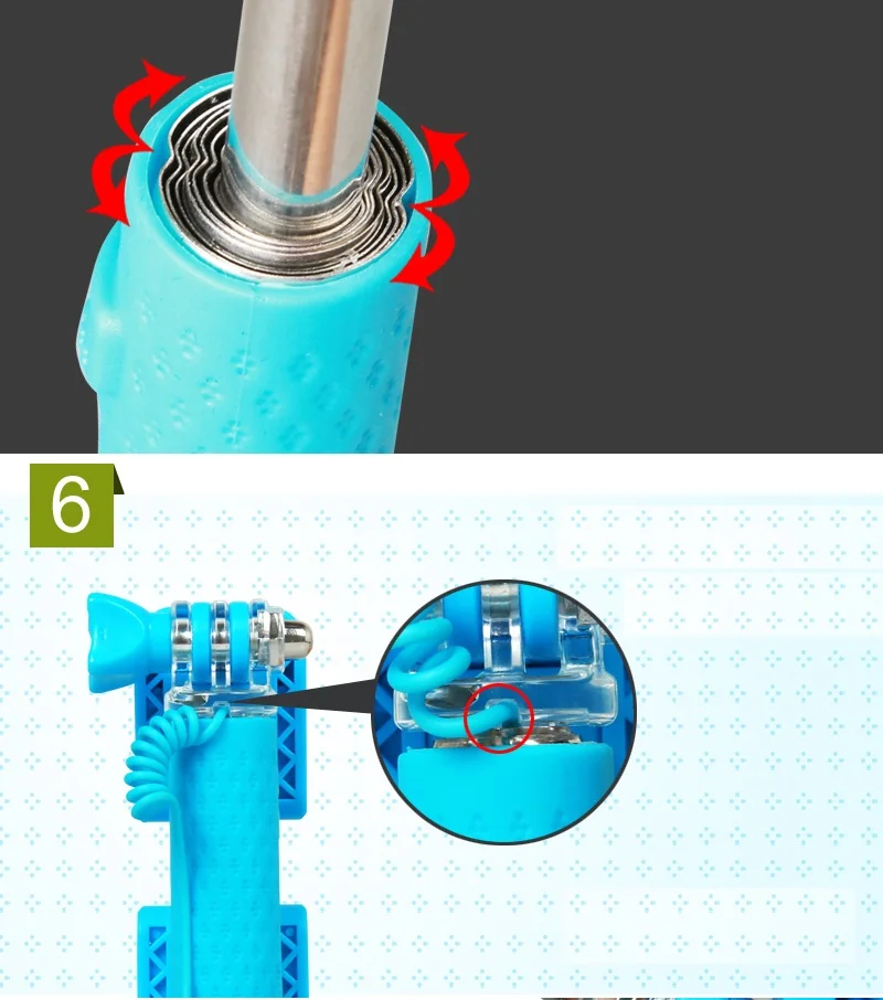 AINGSLIM, универсальная мини-палка в виде макарон, цветная, выдвижная, селфи-Палка для iPhone 6, 6S Plus, 5, 5S, вращение на 360 градусов, складная селфи-палка