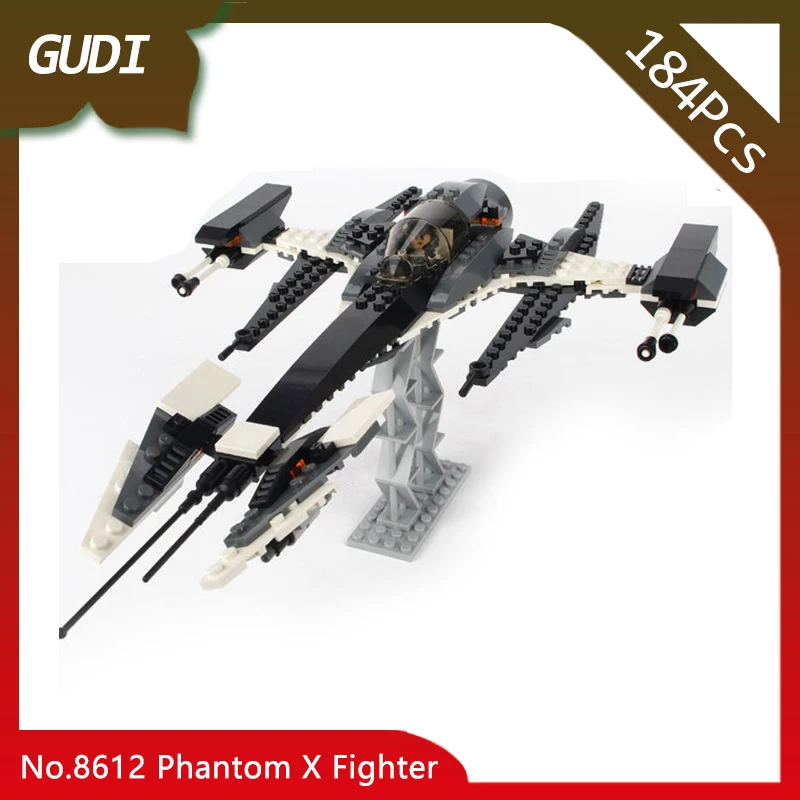 

Doinbby Store 8612 184Pcs Star Space Wars Phantom X Fighter Model Building Blocks set Bricks Compatible with Legoings
