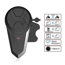 BT-S3 motorcycle helmet bluetooth intercom 1000M wireless Headset waterproof BT Interphone Handsfree with FM Bluetooth 3.0
