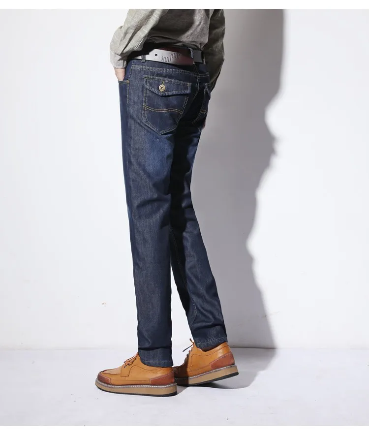 Толстые теплые бархатные джинсы мужские большие размеры прямые флисовые тяжеловесные джинсовые брюки мужские зимние против холода джинсы