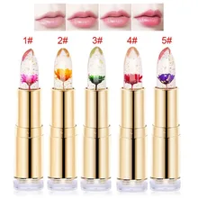 Мода, волшебный увлажняющий бальзам для губ, меняющий цвет, прозрачный цветок, желе, губная помада для губ, макияж STA
