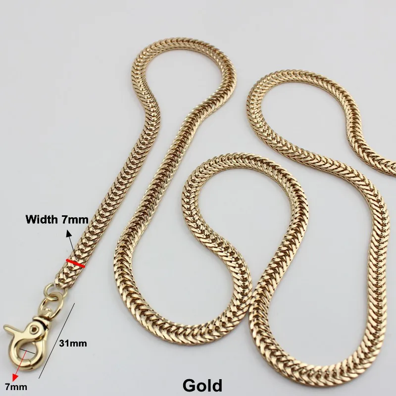 7mm Width DIY Accessory Factory Directly TOP Quality Plating Cover Wholesale DIY Chains Bags Purses Strap from
